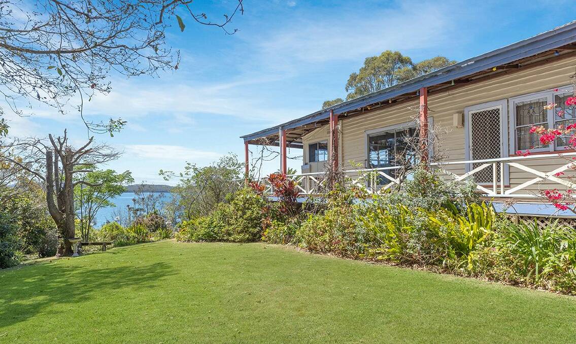The elevated position of the home takes in panoramic views across Lake Macquarie. Picture supplied