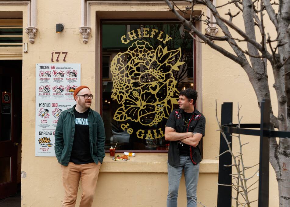 Chiefly de Gallo's Ben Mitchell and Ali Downer outside the Mexican eatery born from Chiefly East. Pictures by Max Mason-Hubers