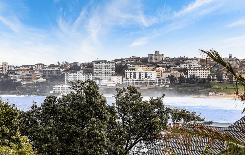 The view from the Norris family's new pad in North Bondi. Picture supplied