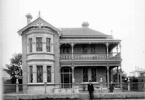 The Gow family residence, Fettercairn, in Hamilton on April 22, 1904. Picture Newcastle Region Library