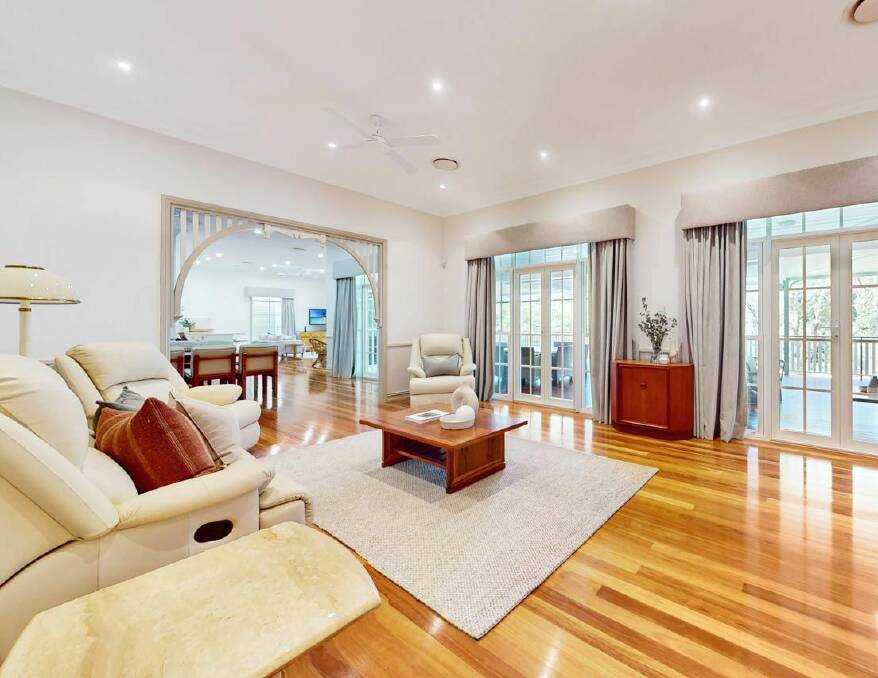 The home has Blackbutt timber flooring and high ceilings. Picture supplied