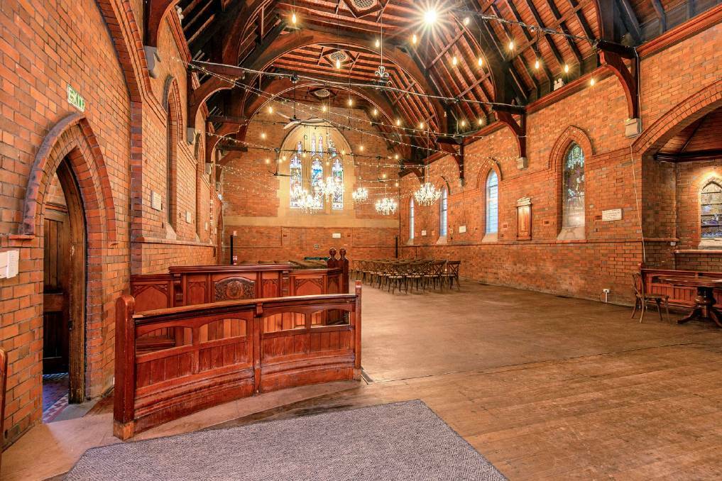 Inside the former church building at 48 Watt Street. Picture supplied