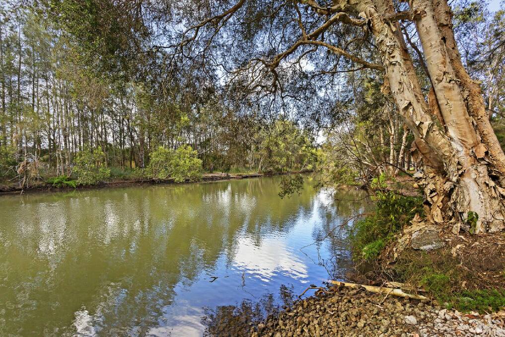 The property has direct access to South Creek that leads to the lake. Picture supplied