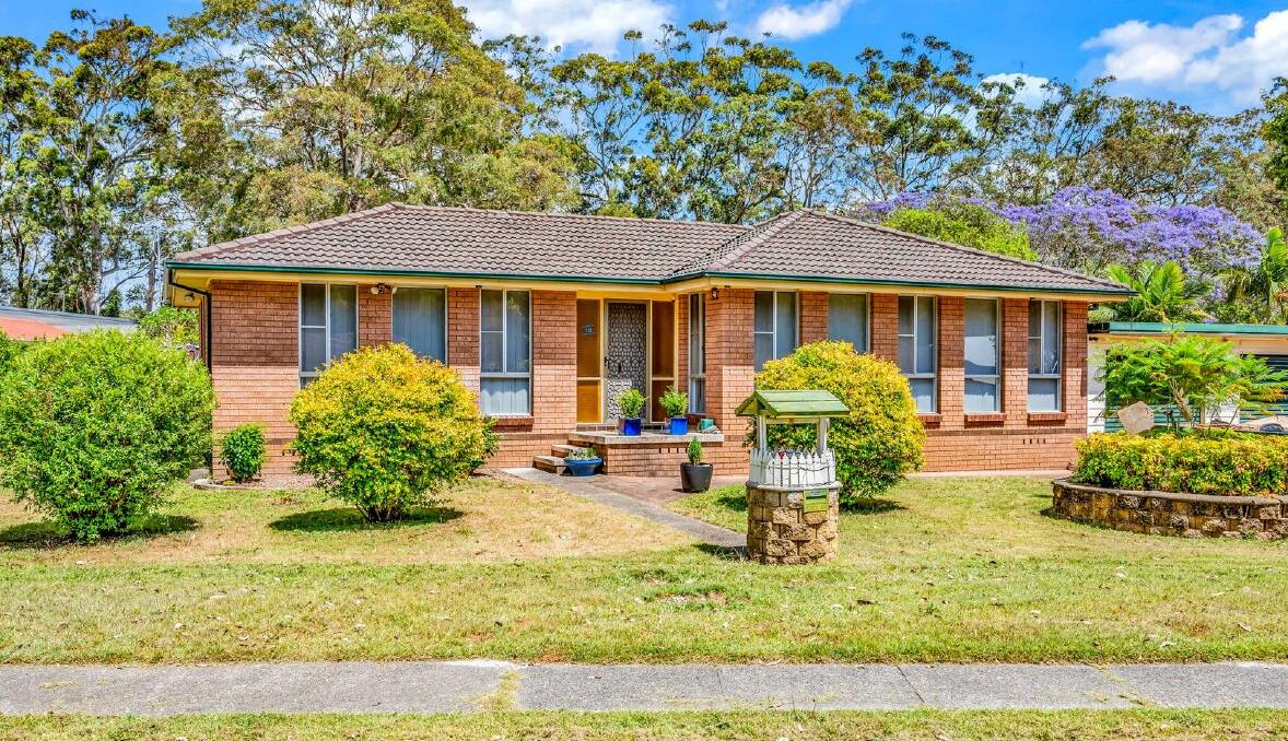 This three-bedroom house at Raymond Terrace is for sale with a guide of $630,000 to $650,000.