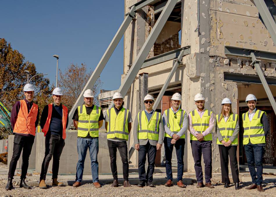 Representatives from Thirdi Group, Decode and CKDS Architecture at the site of the Dairy Farmers Towers development in Newcastle West. Picture supplied