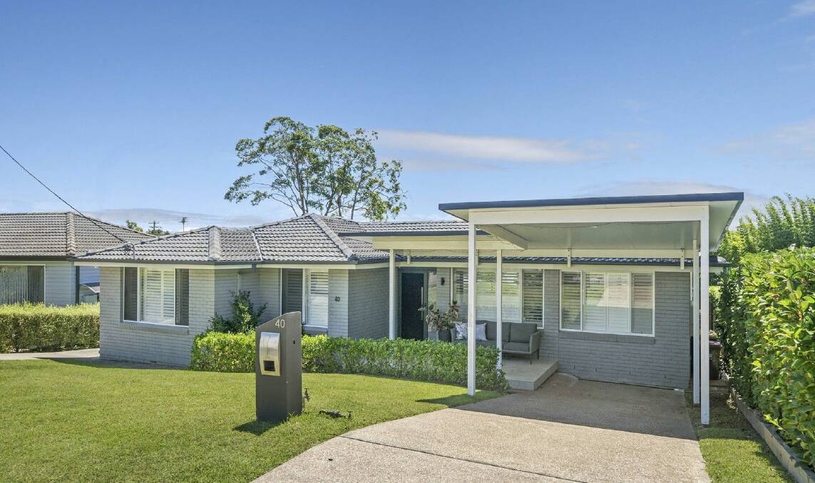 The auction of this three-bedroom home at 40 Morton Parade in Rankin Park drew 24 registered bidders. Picture supplied