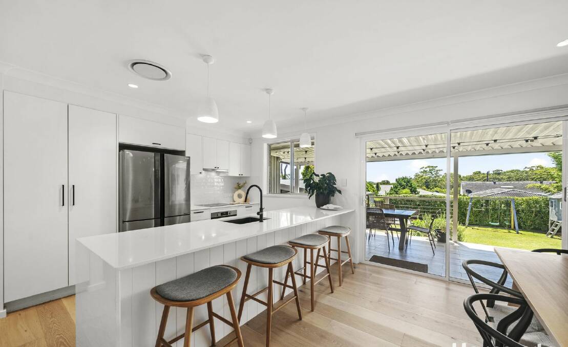 The renovated kitchen in the property at Rankin Park. Picture supplied
