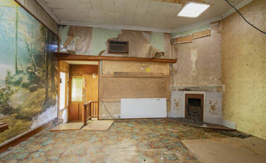 Inside the dilapidated house. Picture supplied