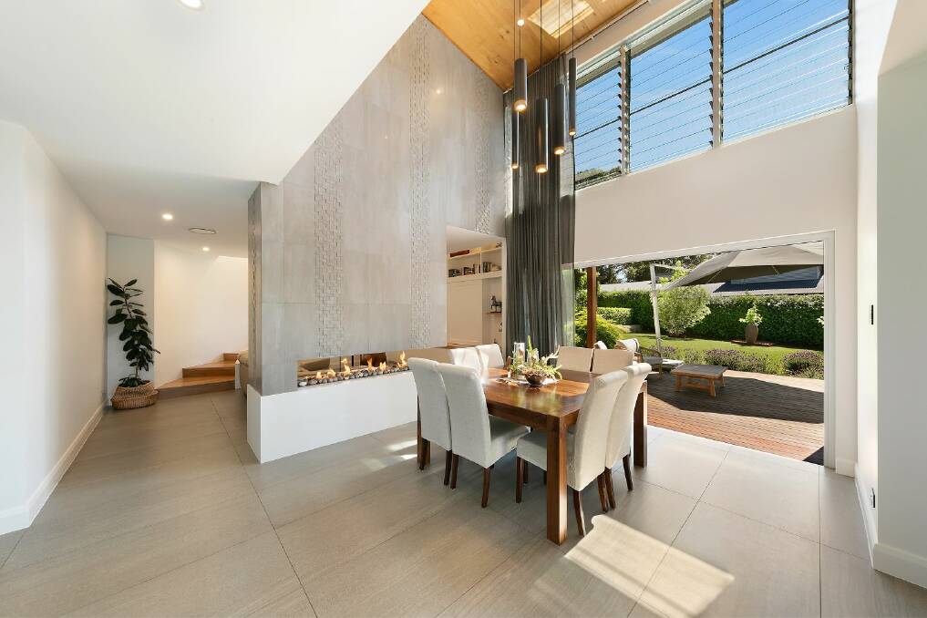 Built by Greenbuild Constructions, the home has high soaring ceilings. Picture supplied
