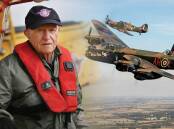 World War II veteran Bill Purdy shares his observations of what he saw from the sky as a pilot during D-Day in the Battle of Normandy. Inset is a picture of a Lancaster Bomber, the type of plane Bill flew. Pictures by ACM/Peter Stoop and Cpl Phil Major ABIPP/Wikimedia Commons.