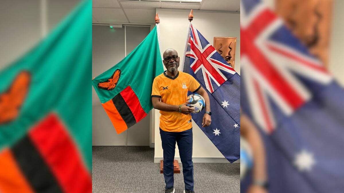 Ambassador of Zambia to Australia and New Zealand, Dr Elias Munshya said Zambians around Australia would be travelling to Sydney to watch the games at the Fans Festival. Picture Supplied. 