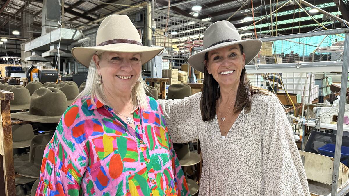 Stacey McIntyre and Nikki McLeod during Andrew Forrest's visit to the factory they now formerly owned. Picture by Sue Stephenson