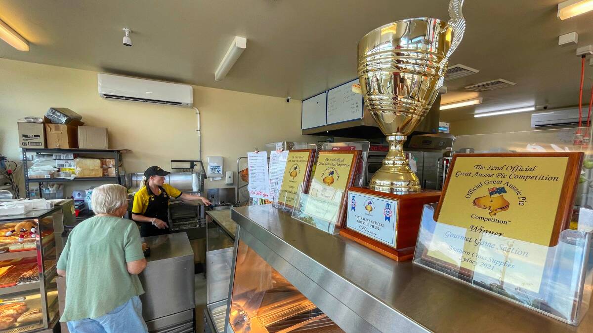 Plenty of space on the hot box for more pie awards. Picture: Brad Marsellos