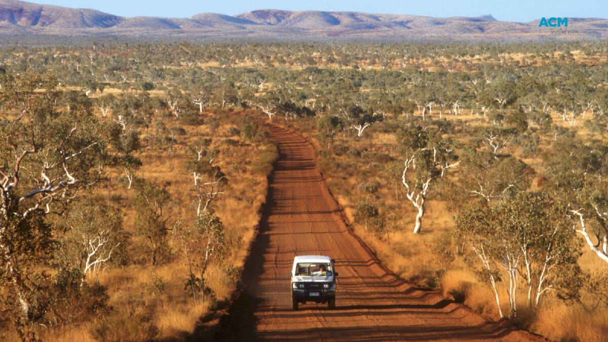 A car driving in the Kimberley. Picture via Canva