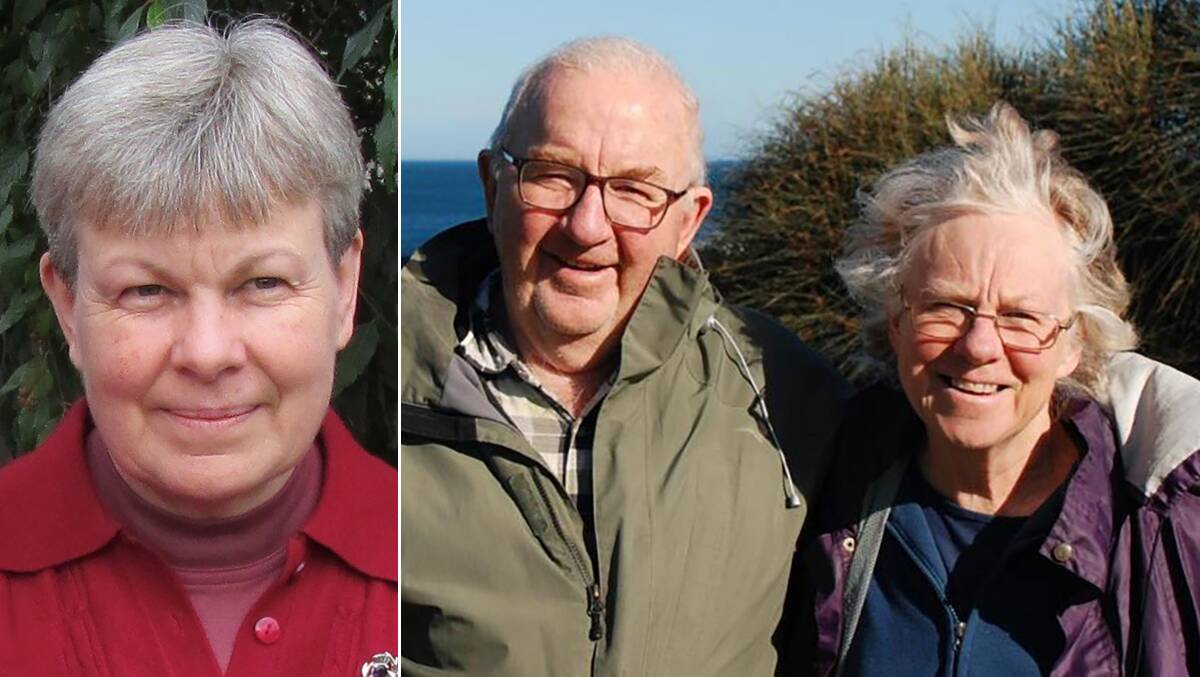 From left to right: Heather Wilkinson, Don Patterson and Gail Patterson who died in hospital in early August. File picture 