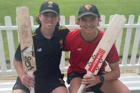 Zac Curtain and Riverside product Aidan O'Connor each scored centuries in Tasmania's opening match. Picture by Cricket Tasmania