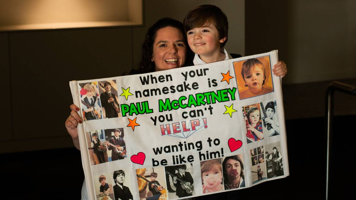 Katie and McCartney Sanderson are stoked to have VIP tickets on Tuesday night. Picture by Jonathan Carroll