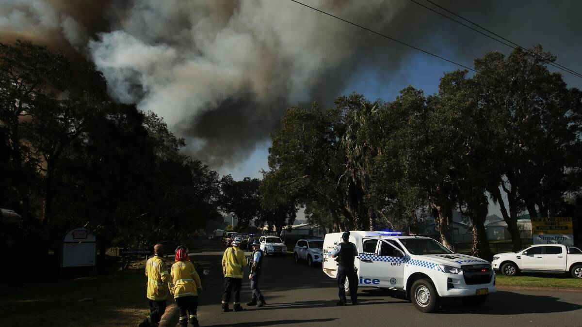 Emergency services have been on the scene of a fire in Pelican. Pictures by Simone De Peak 
