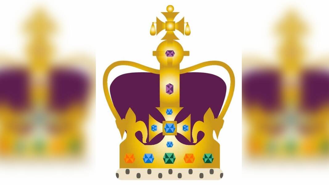 The emoji represents St Edward's Crown. Picture from Twitter.
