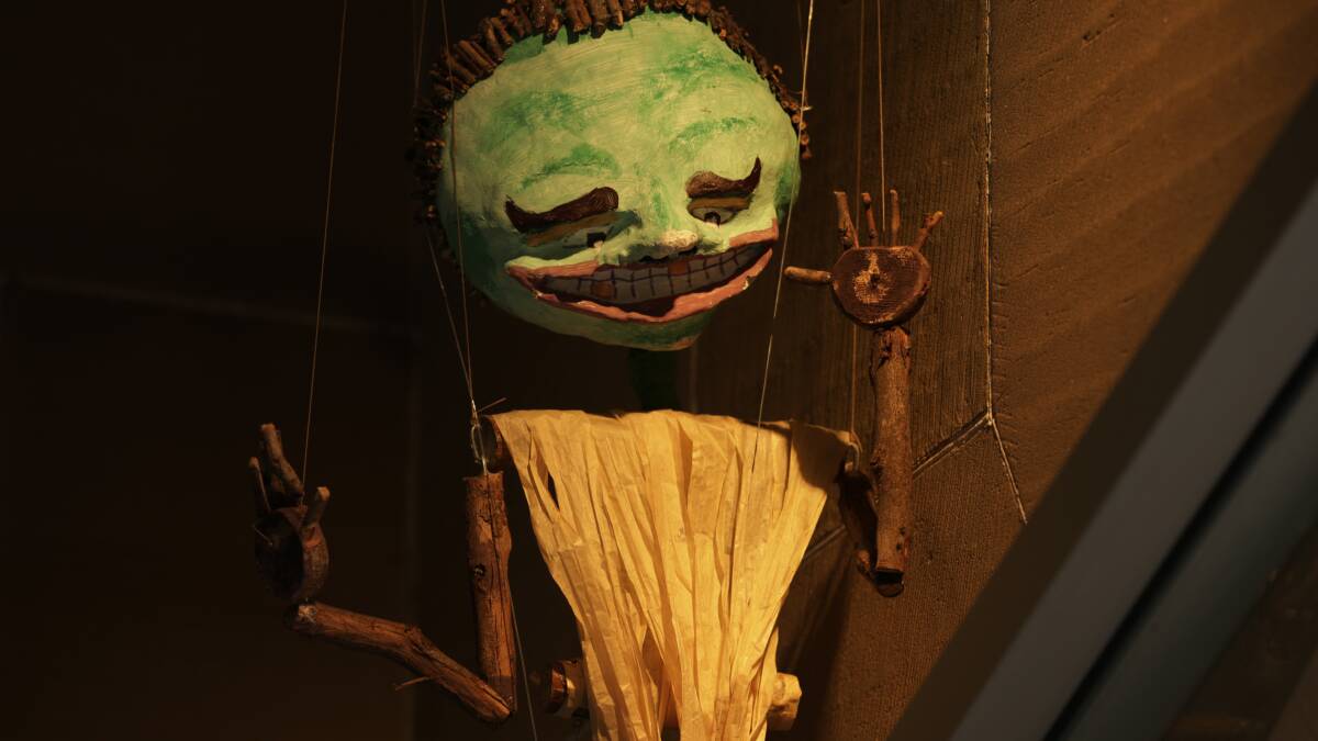Scary? Yes: One of Frank Oakes puppets. Picture: Simone De Peak