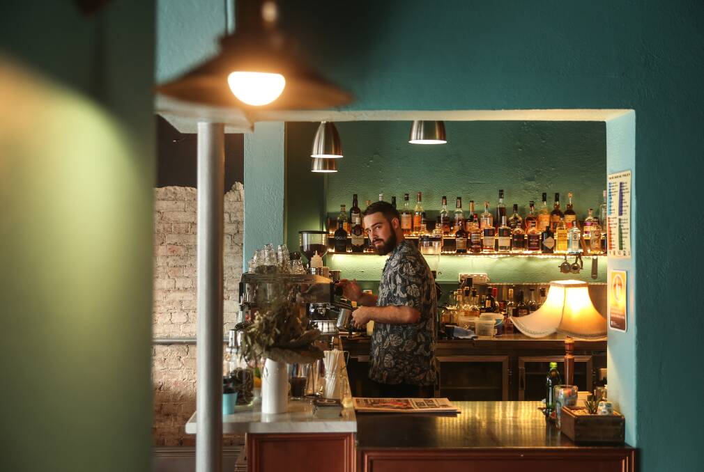Front of house: Ricky Reece at Wil & Sons, Darby Street, Cooks Hill.