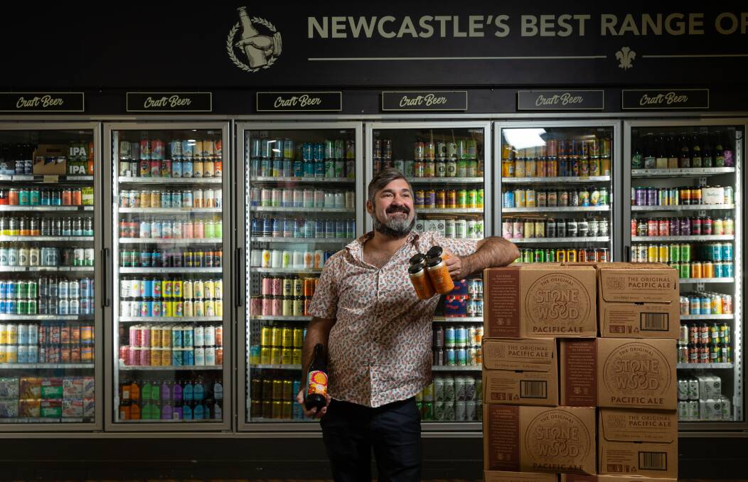NEW TASTES: Prince of Merewether Hotel owner Ty Burford hopes to expand the palettes of customers. Pictures: Max Mason-Hubers