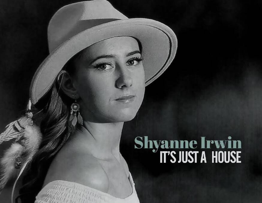 One of the future stars: Image of Shyanne Irwin, of Muswellbrook, with her single, It's Just A House.