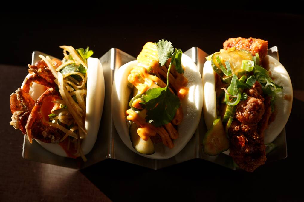 Right on trend: Bao buns from the original Bao Brothers restaurant on Hunter Street, Newcastle. Picture: Max Mason-Hubers