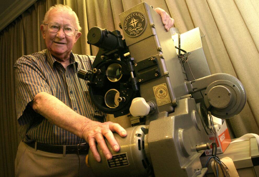 Iconic: The late Alan Bourne, seen here in 2006, was the Hunter Valley's movie picture and sound man. Picture: Brock Perks
