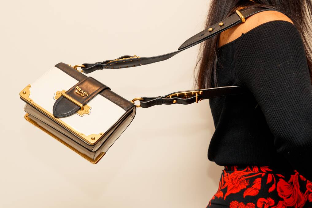 AIR OF LUXURY: One of the Prada bags offered by designer handbag hire service Spritz Lane. Pictures: Max Mason-Hubers