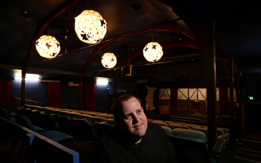 Young talent: Director Jay Wood at Newcastle Theatre Company in Lambton. Picture by Simone De Peak