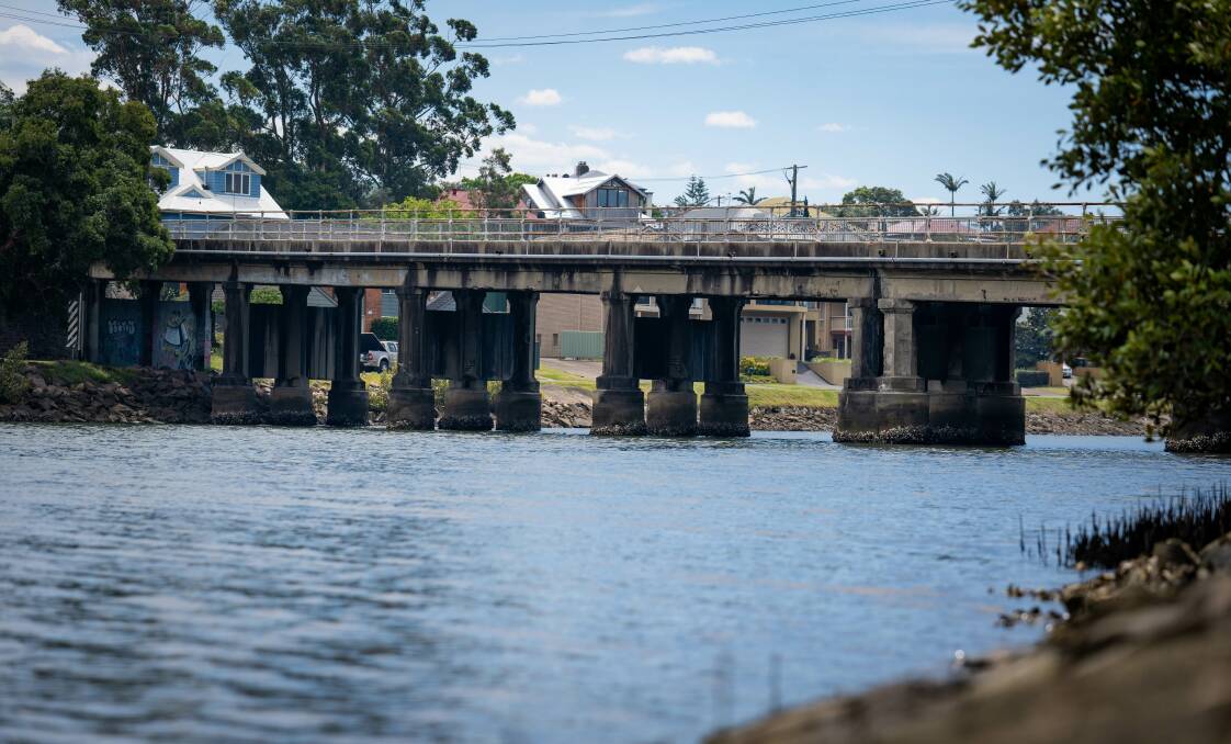 Gateway: Graham Bridge over Throsby Creek with Tighes Hill on the north side. Picture: Mick Ross