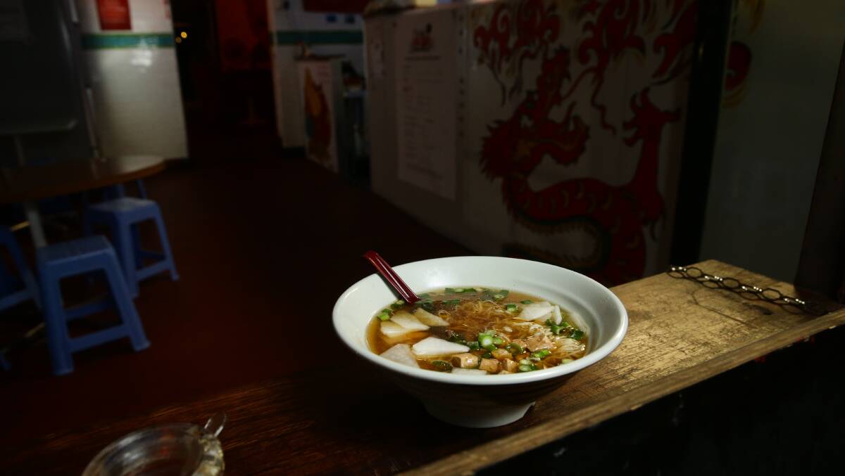 Franky's Noodle dish: Tofu and mushroom in veg broth