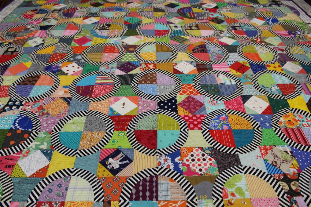 Significant: Catherine Mosely's award-winning "Halo" design quilt.