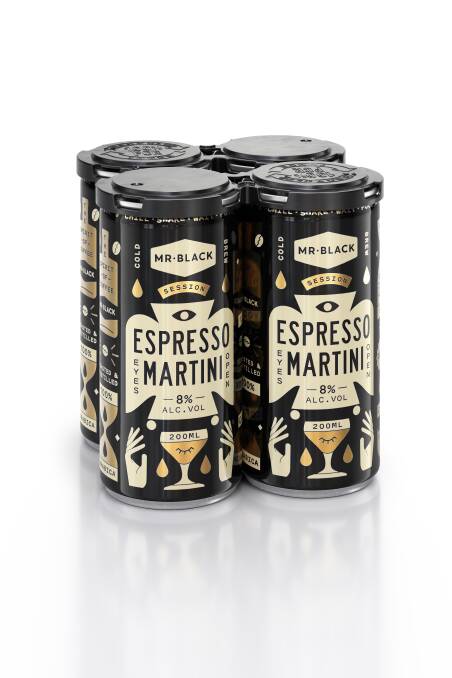 In the market: Mr Black Expresso Martini, 4x200ml, $34.99, launched October 1.