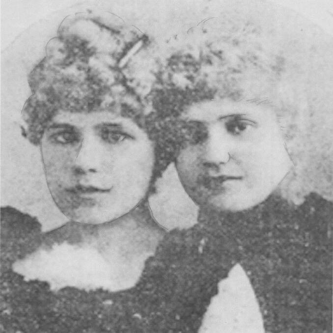 DARING: The only known photograph of the Van Tassel sisters together.