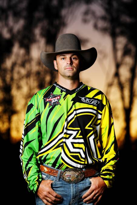 Ready for work: Mitch Russell in his PBR gear.