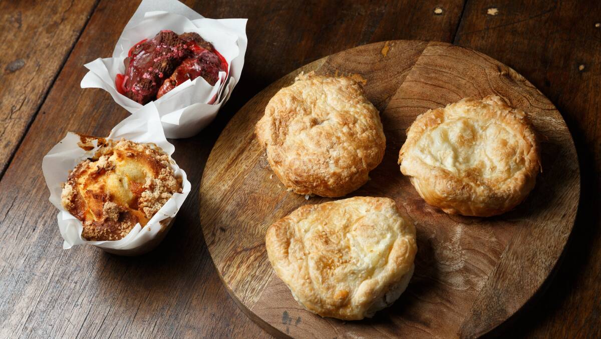 CAFE: An assortment of pies and muffins made by chef Ben Holland.