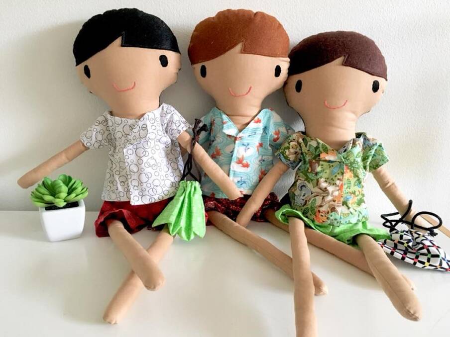 HANDMADE: Some dolls made through Project KIN. Picture: Stef Thoms Photography