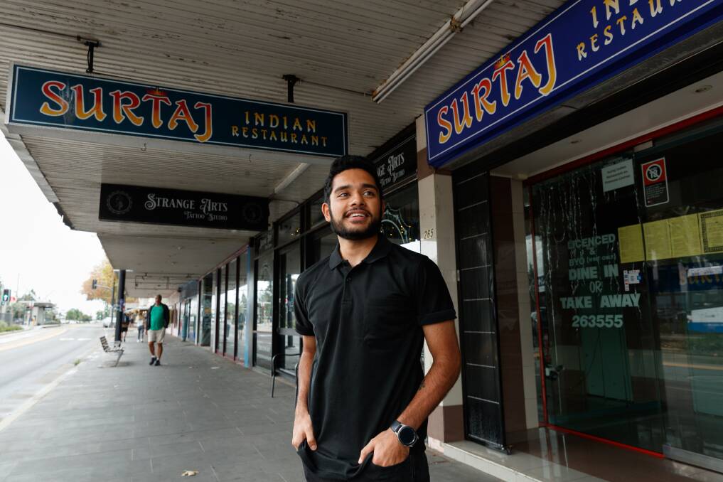 Legacy will live on: Arjun at the restaurant's entrance on Hunter Street.