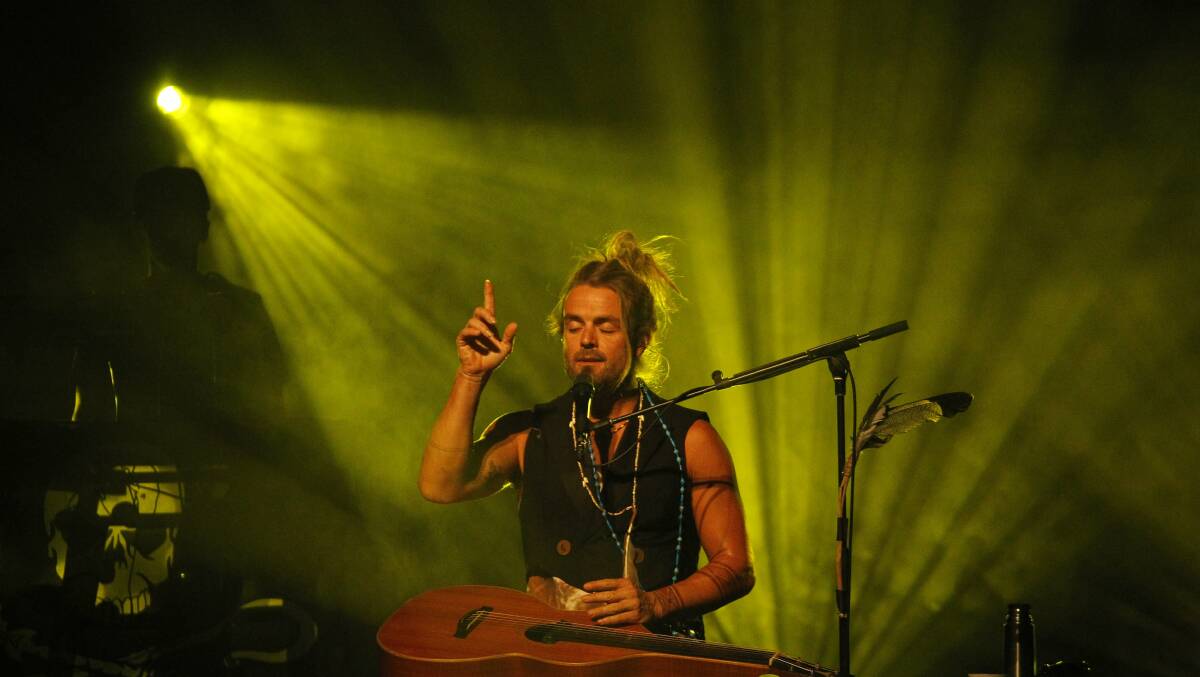 Play it again: Xavier Rudd at the Civic Theatre in 2015. Picture: Max Mason-Hubers