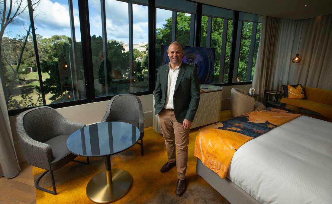 Luxury: Taranto in the Park Master, Room 214, in the hotel.