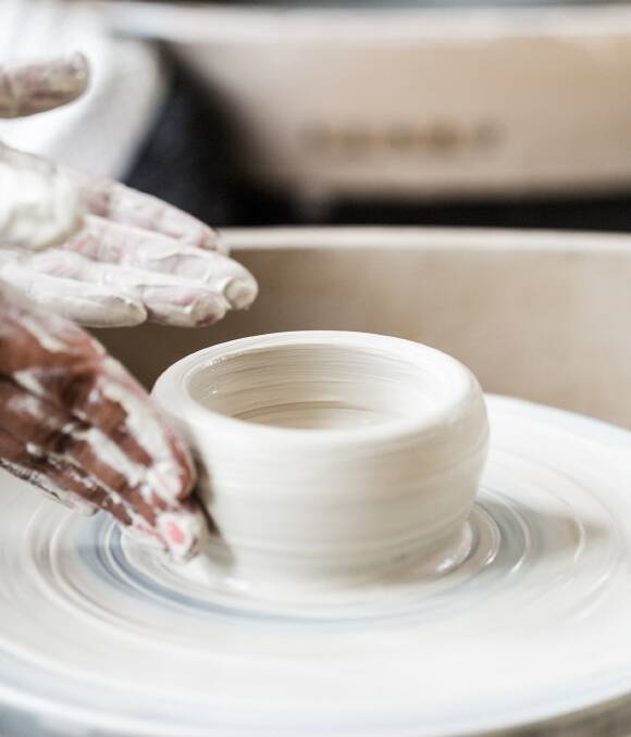 MEDITATIVE: Start the creative process. See what emerges from the clay.