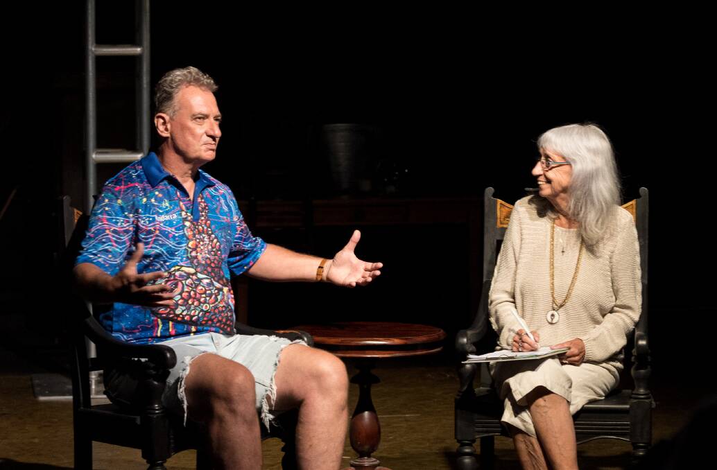 Exciting: Playwright Daniel Scott talks about his play Eden with director Janet Nelson at the Indie Season launch. All pictures: Joerg Lehmann