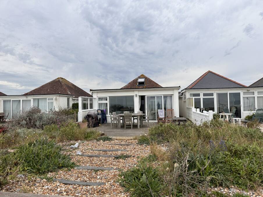 We had two days by the English seaside, staying in a three-bedroom chalet on the beach at Pevensey Bay, in East Sussex.