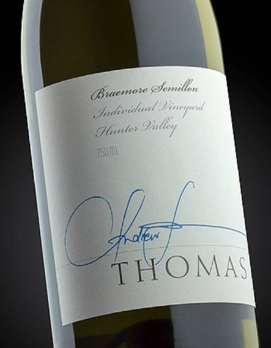 Proven: One of Andrew Thomas's Braemore semillons.
