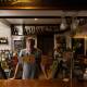 Newcastle-raised publican John Elsley behind the bar at the Lambton Park Hotel in Lambton. Picture by Jonathan Carroll