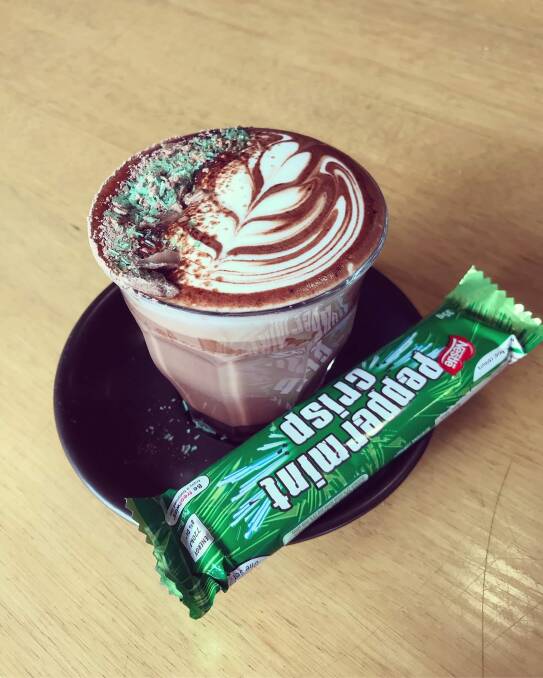  Black Circle Cafe: This hot chocolate creation pays homage to the Peppermint Crisp.