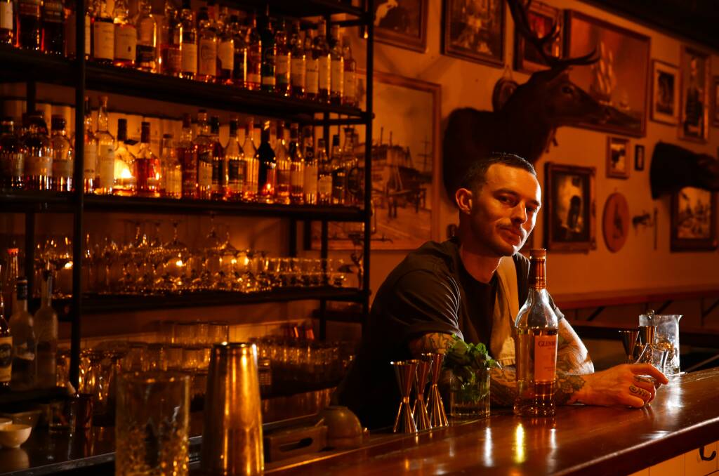 Coal and Cedar: Co-owner and bartender Sean Geddes.