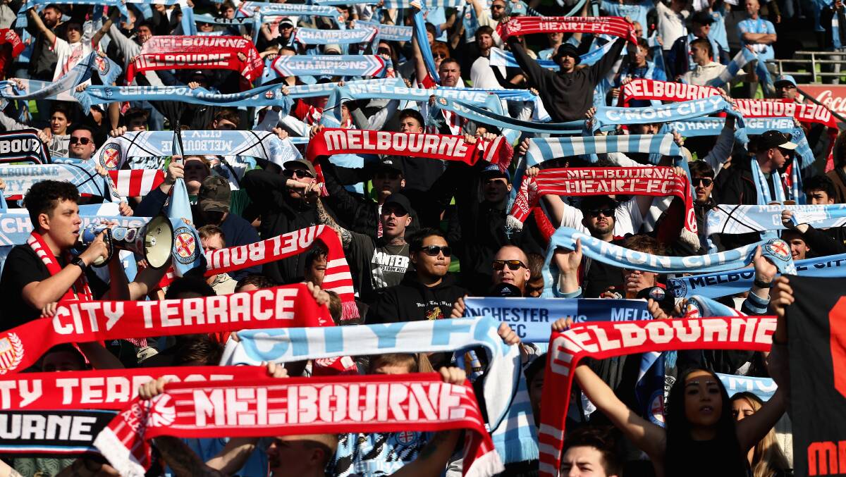 Supportive fanbase; A crowd at a Melbourne City match. Picture: AAP